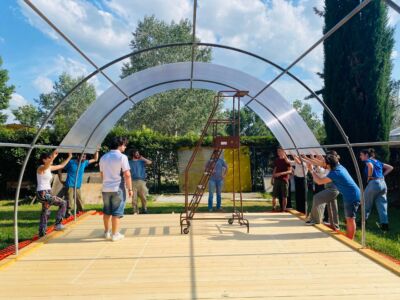 Cantiere studentesco a Germinale (foto Elena Barthel)