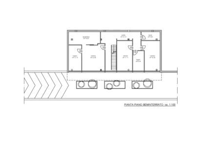 Casa a Oristano (pianta seminterrato)