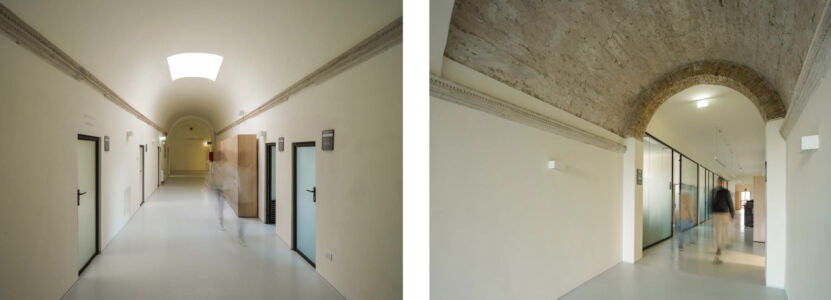 La distribuzione nell'edificio storico (© Mario Ferrara)