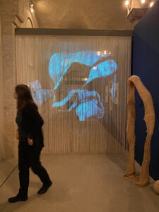 Diaframma proiettato che introduce al sesto capitolo (© Francesca Petretto)