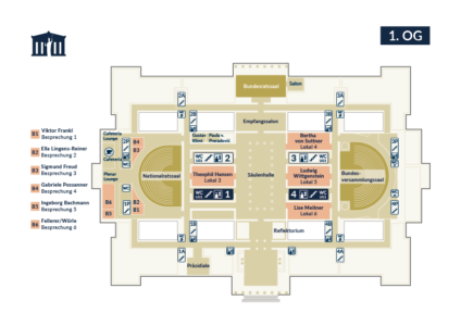 Pianta primo piano (© Parlamentsdirektion)