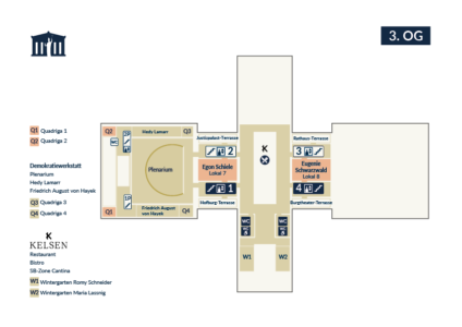 Pianta terzo piano (© Parlamentsdirektion)