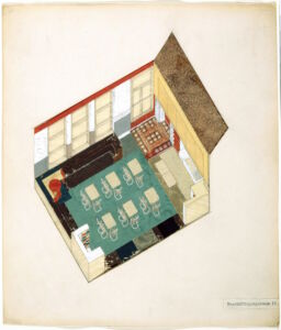 Aula della scuola materna Montessori ca. 1931