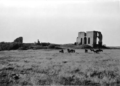 Villa dei Quintili vista dalla Via Appia, da Lorenzo Quilici, Via Appia da Roma a Bovillae, Roma: Bulzoni Editore, 1977