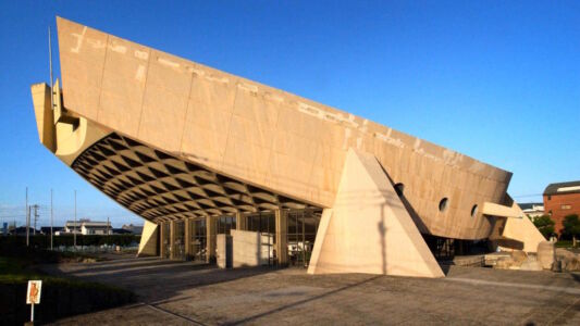 Il Gymnasium della Prefettura di Kagawa in una foto recente (foto di Noriyuki Kawanishi)