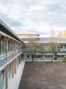 DAM Preis 2023, Auer Weber, Landratsamt Starnberg, prospetto su due piani (foto di Aldo Amoretti)