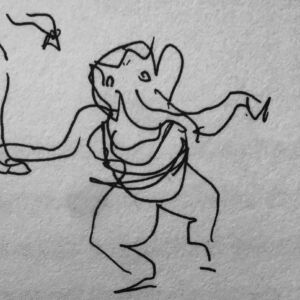 Schizzo di Doshi: Ganesh