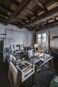 La casa-atelier di Laura Castagno e Leonardo Mosso a Pino Torinese (foto di Antonio La Grotta)