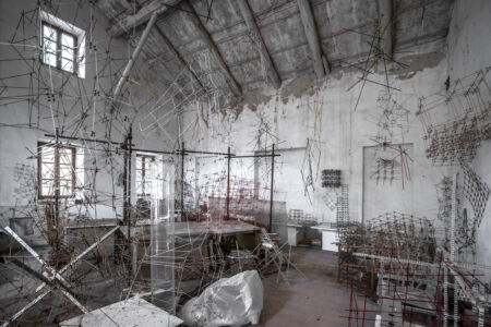 La casa-atelier di Laura Castagno e Leonardo Mosso a Pino Torinese (foto di Antonio La Grotta)