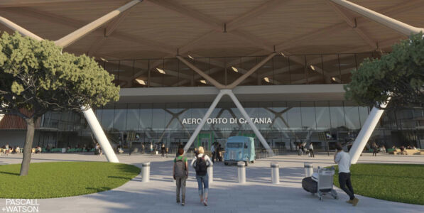 Render del terminal B (© Pascall+Watson)
