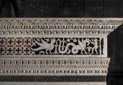 Particolare della Transenna dopo il restauro (© Antonio Quattrone)