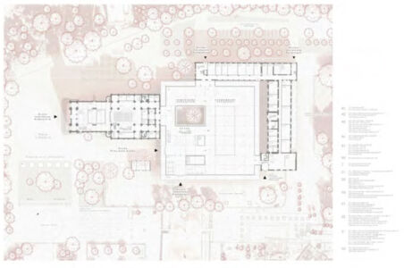 Planimetria del progetto vincitore del concorso (© Bez+Kock Architect)