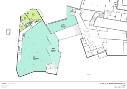 A-Konsultit Architects, Aalto2, pianta del primo piano