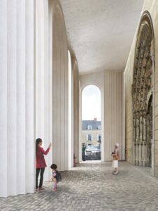 La Galilée de Saint-Maurice d’Angers, Angers, Francia, 2020 (©︎ Kengo Kuma & Associates)