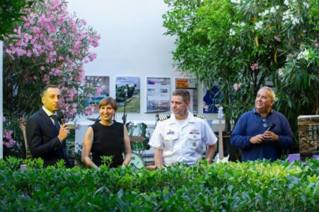 La presentazione del padiglione American Cities, courtesy Farm Cultural Park