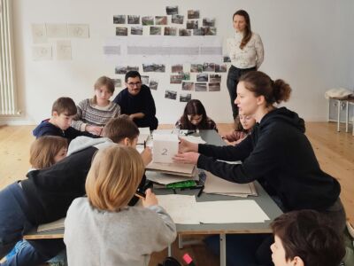 Corso 2.0 "By the water", studi sulla prospettiva, 2023 (© assemble.berlin)