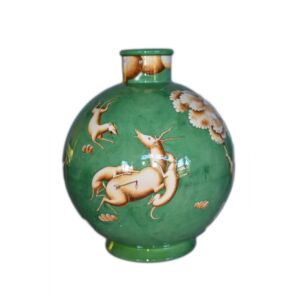 Venatoria, vaso sferico, H 34,5 cm, D 30 cm, maiolica, Società Ceramica Richard-Ginori, 1928-1930