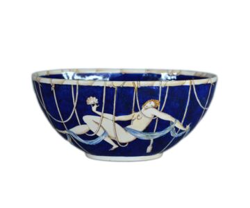 , Domitilla - Serie Le mie donne, ciotola ovale, H 11,2 cm x 24,3 cm x 12,4 cm, maiolica, Società Ceramica Richard-Ginori, s.d.