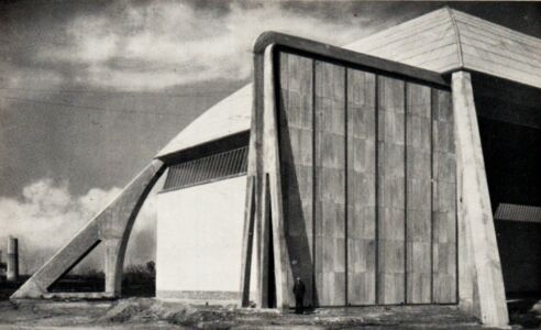 Aviorimessa - particolare trave reggiportone