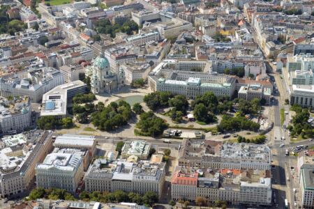 Foto aerea prima dei lavori (© MA18 Vienna)