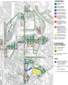 Proposta di variante al PII. Individuazioni delle destinazioni d’uso prevalenti piano tipo