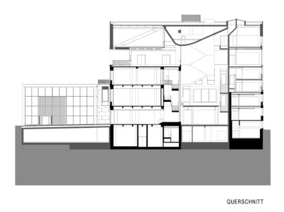 Nuovo museo, sezione (© Certov Winkler Ruck)