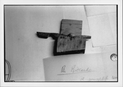 Riccardo Dalisi, Modellino Sedia Del Cece, anni '70, foto Bruno Del Monaco, Courtesy Archivio Riccardo Dalisi