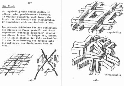Bibbia dell'architettura 1976 il blocco urbano © Krier