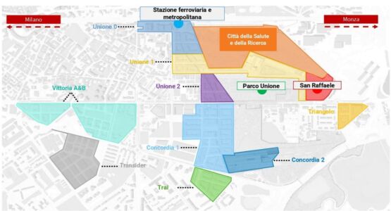 I lotti dell’area ex Falck (fonte, The European House Ambrosetti)