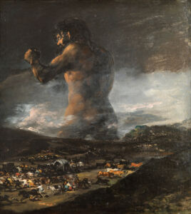 Goya, Il Colosso (courtesy Real Academia de Bellas Artes de San Fernando)