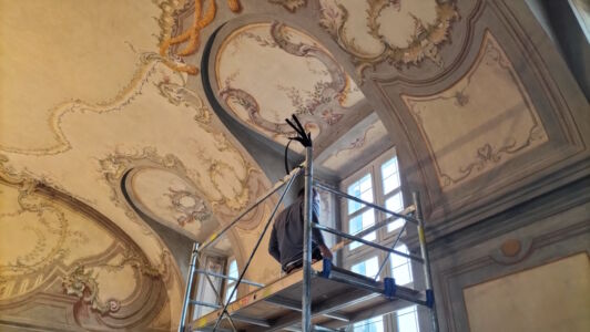 Restauri alla Palazzina di Caccia di Stupinigi (© Francesca Favaro)