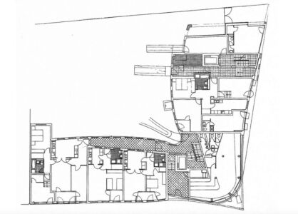 Tavole di progetto, progetto originale 1984, pianta piano tipo