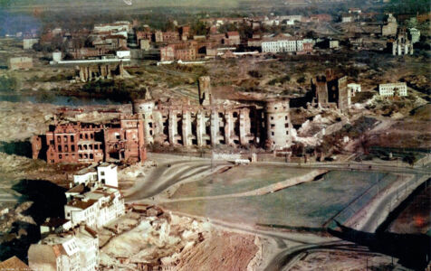 Le rovine di Königsberg in una foto del 1957