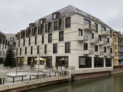 Vista della parte con hotel. Foto di Francesca Petretto