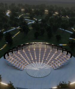 Il modello del nuovo anfiteatro (Nio Architecten)