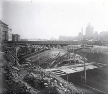 Getto di volte al Karlsplatz 1898 (© MA 8 - Wiener Stadt- und Landesarchiv)