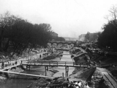 Getto di volte al Karlsplatz 1898 (© MA 8 - Wiener Stadt- und Landesarchiv)