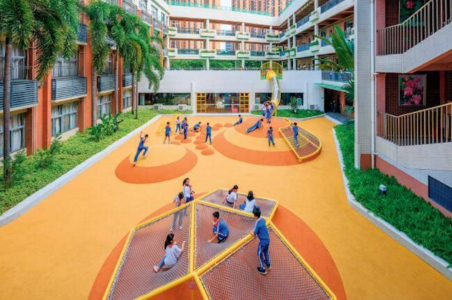 Scuola elementare Yucai (育才) No. 4.
Progettisti: 一十一建筑 (©ACF)