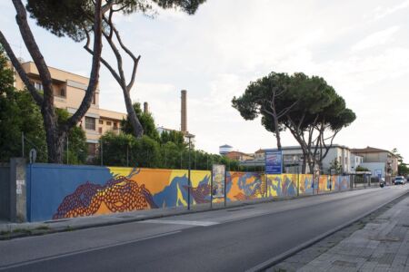 Muro di cinta Scuola Biagi. Senza titolo. Autore Aris 2018