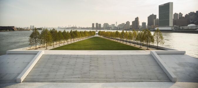 Il Franklin D. Roosevelt Four Freedoms Park, completato nel 2012 (Courtesy of Franklin D. Roosevelt Four Freedoms Park, LLC)