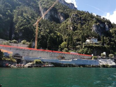 Limone-Riva del Garda: vedute dei cantieri (Uff. stampa Provincia autonoma di Trento)