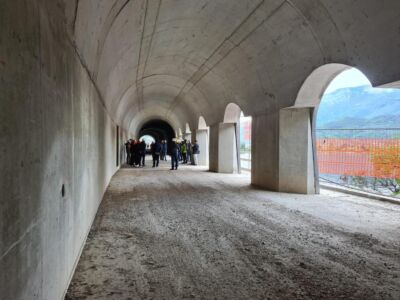 Limone-Riva del Garda: vedute dei cantieri (Uff. stampa Provincia autonoma di Trento)