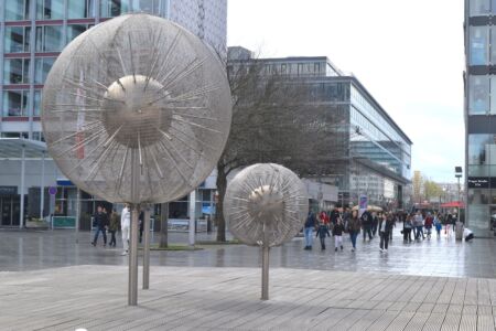 Prager Strasse, dettaglio sculture e fontane di epoca socialista
© Daniela Völkel-Hundt