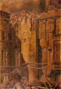 Arthur Shearsby: la scala Turret vista dalla Royal Court (Parliamentary Art Collection)