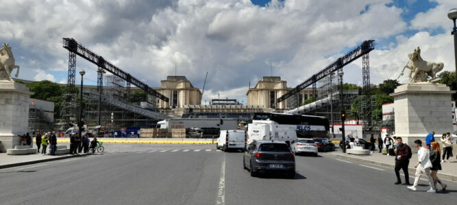 Il ponte di Jena con lo sfondo del Palais de Chaillot