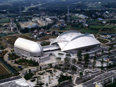 Fujisawa Municipal Gymnasium a Tokyo (© Fumihiko Maki and Associates)