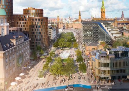 Copenaghen, progetto di parco urbano presso la stazione centrale (© Gehl)