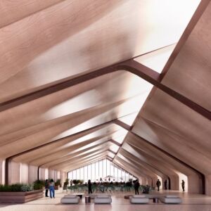 Primo classificato, ex Manifattura Tabacchi, la grande Aula di consultazione con vista sul Po