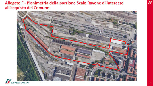 Accordo FS e Comune di Bologna. Scalo ferroviario Ravone – aree acquisite dal Comune