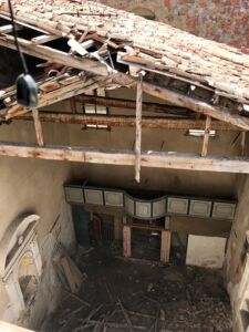 Prima del restauro col tetto crollato, ex Chiesa di Santa Maria in Porto Salvo, Cefalù